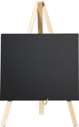 Mini ezel tafelkrijtbord - set van 1 - blank incl. krijtstift
