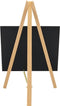 Mini ezel tafelkrijtbord - set van 1 - blank incl. krijtstift