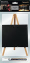 Mini ezel tafelkrijtbord - set van 1 - blank incl. krijtstift
