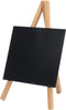 Mini ezel tafelkrijtbord - set van 1 - blank incl. krijtstift