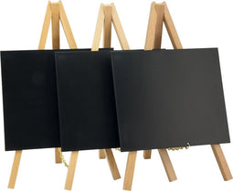 Mini ezel tafelkrijtbord - set van 3 - blank