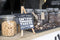 Mini ezel tafelkrijtbord - set van 3 - blank