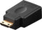 Mini HDMI - HDMI adapter - versie 1.4 (4K 30Hz) / zwart