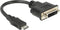Mini HDMI naar DVI-I Dual Link adapter / zwart - 0,20 meter