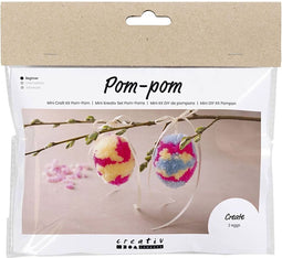 Mini Hobbyset Pompom Ei, 2st.