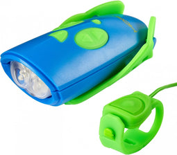 Mini Hornit Fietslicht met Geluidseffecten - Groen/Blauw