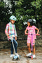 Mini Hornit Lids Fietshelm voor Kinderen met LED achterlicht - Lazy Llama (S)