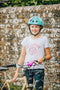 Mini Hornit Lids Fietshelm voor Kinderen met LED achterlicht - Lazy Llama (S)