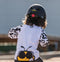 Mini Hornit Lids Fietshelm voor Kinderen met LED achterlicht - Stealth (M)