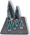 Mini kerstboompjes set van 8