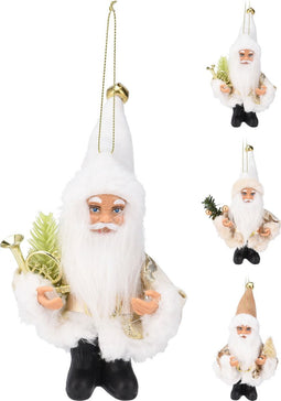 Mini kerstman hangdeco 13 cm kerstversiering I