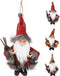Mini kerstman hangdeco 13 cm kerstversiering