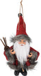 Mini kerstman hangdeco 13 cm kerstversiering
