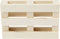 Mini pallet, l: 12 cm, b: 8 cm, triplex, 1stuk, h: 2,5 cm