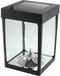 Mini solar tafel theelichthouder - Glazen wanden - Zwart