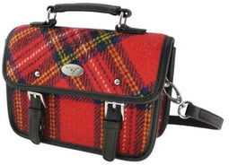Mini Tas Harris Bervie Tartan Royal Stewart - 15x20x7,5 - Harris Tweed - Glen Appin of Scotland
