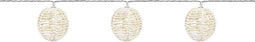 Mini warm witte LED-lichtslinger 10 rotanbollen - EXCELLENT HOUSEWARE