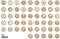 Mini Woodies refill set met 250 ministempel - 250 stuks