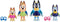 Miniatuurbeeldjes - MOOSE TOYS - De familie op het strand (4 beeldjes) - Bluey