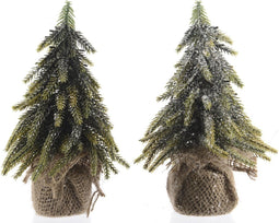 Miniboom PE jute zak 2ass 20 cm groen