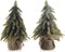 Miniboom PE jute zak 2ass 20 cm groen