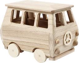 Minibus, afm 17x10x13 cm, 1 stuk, grenen, Keizerin boom
