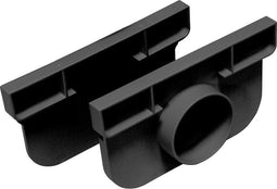 Minimaal 5 stuks afnemen, Minimaal 5! Topdrain set eindkappen met uitlaatmogelijk dia. 50 mm zwart