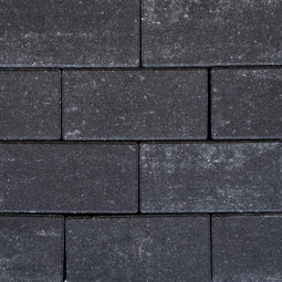 Minimaal_75 Stuks Afnemen, Minimaal 75! Sierbetonklinker Drive 21x10,5x8cm Night Zwart/grijs