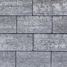 Minimaal_75 Stuks Afnemen, Minimaal 75! Sierbetonklinker Drive 21x10,5x8cm Daily Grijs/zwart