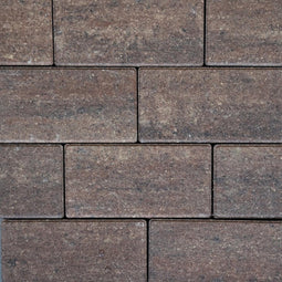 Minimaal_75 Stuks Afnemen, Minimaal 75! Sierbetonklinker Drive 21x10,5x8cm Nature Bruin Genuanceerd