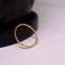 Minimalistische Ring - Smalle Ring - voor Ringenset - Touw gedraaid - 1.2MM - Zilver 925 Gold-plated (17.75mm / maat 56)