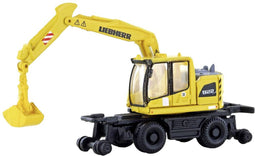 Minis by Lemke LC4265 N Bouwvoertuig Liebherr A922 spoorwegbouw-graafmachine (rails/weg) met grijper