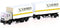Minis by Lemke LC4633 N Vrachtwagen MAN F90 3-assige wissellaadbak-hangertrein Schenker Cargo
