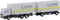 Minis by Lemke LC4633 N Vrachtwagen MAN F90 3-assige wissellaadbak-hangertrein Schenker Cargo