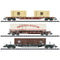 MiniTrix 18702 N 3-delige set containerwagens van de DB
