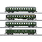 MiniTrix 18709 N set van 4 personenweegs. Lokaal verkeer van de DB, MHI