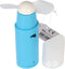 Miniventilator met deksel, handventilator, gesorteerd op kleur, inclusief 2x micro AAA-batterijen