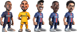 Minix - Football Stars - PSG - Pack of 5 - Kylian Mbappé / Ousmane Dembélé / Marco Asensio / Marquinhos / Gianluigi Donnarumma - Figuur 7cm