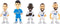Minix - Football Stars - Real Madrid - 5 pack - Figuur 7cm