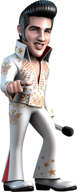 Minix - Music #104 - Elvis - Elvis White Suit - Figuur 12cm