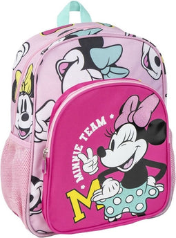 Minnie Mouse Disney Rugzak Schoolrugzak 'Minnie Team Fuchsia' (31 x 12 x 38 cm) - Multicolor