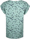 Mintgroene top met bloemen van viscose