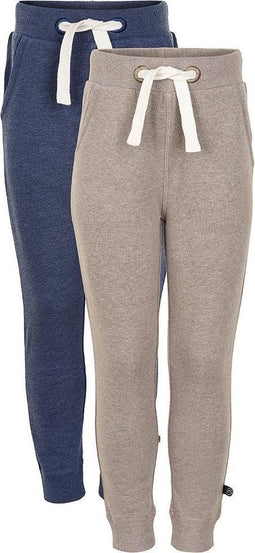 Minymo Joggingbroek Jongens Katoen Grijs/blauw 2-delig Mt 86