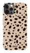 Mio by Mobilize Hoesje geschikt voor Apple iPhone 12 MagSafe Telefoonhoesje Hardcase | Mio by Mobilize Backcover | Geschikt voor MagSafe | Geschikt voor Draadloos Opladen met Magnetische Ring | MagSafe Case - Spots | Bruin