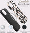 Mio by Mobilize Hoesje geschikt voor Apple iPhone 12 MagSafe Telefoonhoesje Hardcase | Mio by Mobilize Backcover | Geschikt voor MagSafe | Geschikt voor Draadloos Opladen met Magnetische Ring | MagSafe Case - Leopard | Zwart,wit
