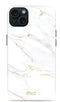 Mio by Mobilize Hoesje geschikt voor Apple iPhone 13 MagSafe Telefoonhoesje Hardcase | Mio by Mobilize Backcover | Geschikt voor MagSafe | Geschikt voor Draadloos Opladen met Magnetische Ring | MagSafe Case - White Marble | Wit