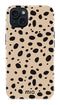 Mio by Mobilize Hoesje geschikt voor Apple iPhone 13 MagSafe Telefoonhoesje Hardcase | Mio by Mobilize Backcover | Geschikt voor MagSafe | Geschikt voor Draadloos Opladen met Magnetische Ring | MagSafe Case - Spots | Bruin