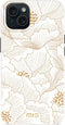 Mio by Mobilize Hoesje geschikt voor Apple iPhone 13 MagSafe Telefoonhoesje Hardcase | Mio by Mobilize Backcover | Geschikt voor MagSafe | Geschikt voor Draadloos Opladen met Magnetische Ring | MagSafe Case - White Roses | Wit