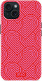 Mio by Mobilize Hoesje geschikt voor Apple iPhone 13 MagSafe Telefoonhoesje Hardcase | Mio by Mobilize Backcover | Geschikt voor MagSafe | Geschikt voor Draadloos Opladen met Magnetische Ring | MagSafe Case - Wild Hearts | Roze