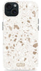 Mio by Mobilize Hoesje geschikt voor Apple iPhone 13 MagSafe Telefoonhoesje Hardcase | Mio by Mobilize Backcover | Geschikt voor MagSafe | Geschikt voor Draadloos Opladen met Magnetische Ring | MagSafe Case - Soft Terrazzo | Wit,goud